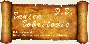 Danica Dobrilović vizit kartica